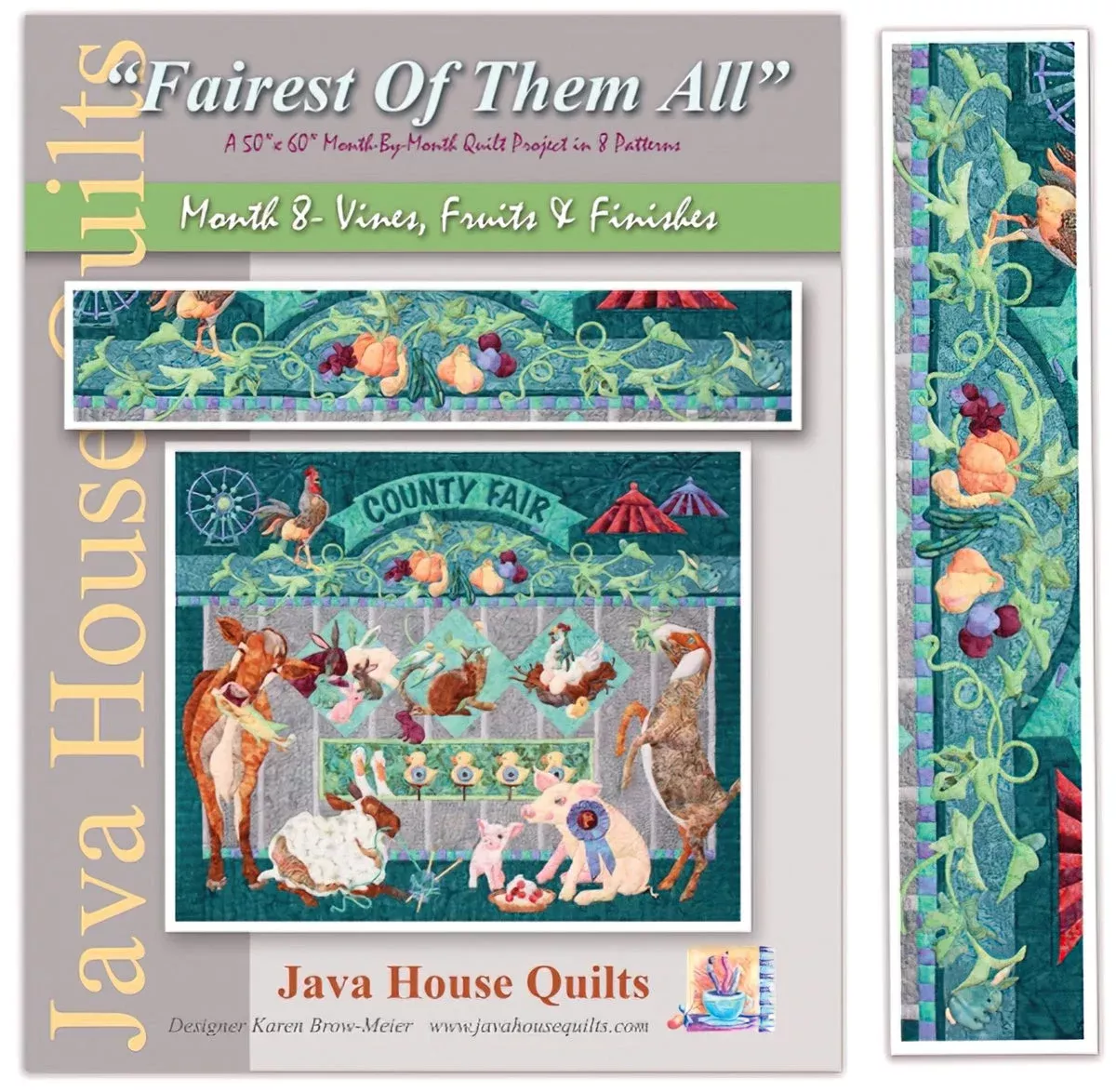 Fairest Of Them All Block of the Month – Month 8 Vines, Fruits & Fishes