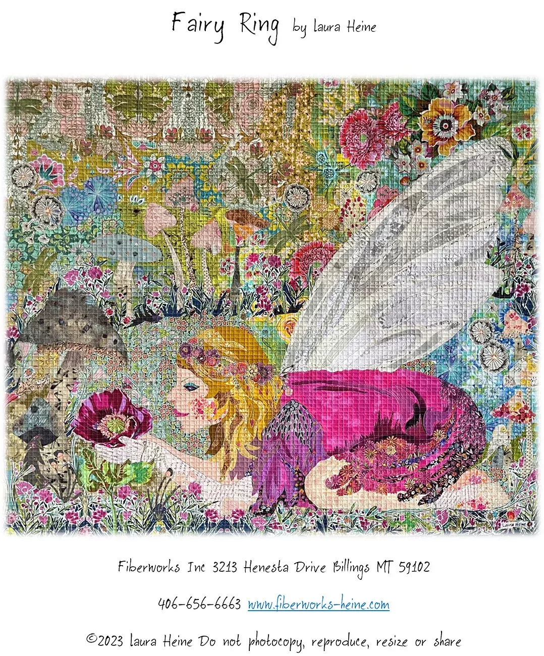 Fairy Ring Collage Pattern by Laura Heine