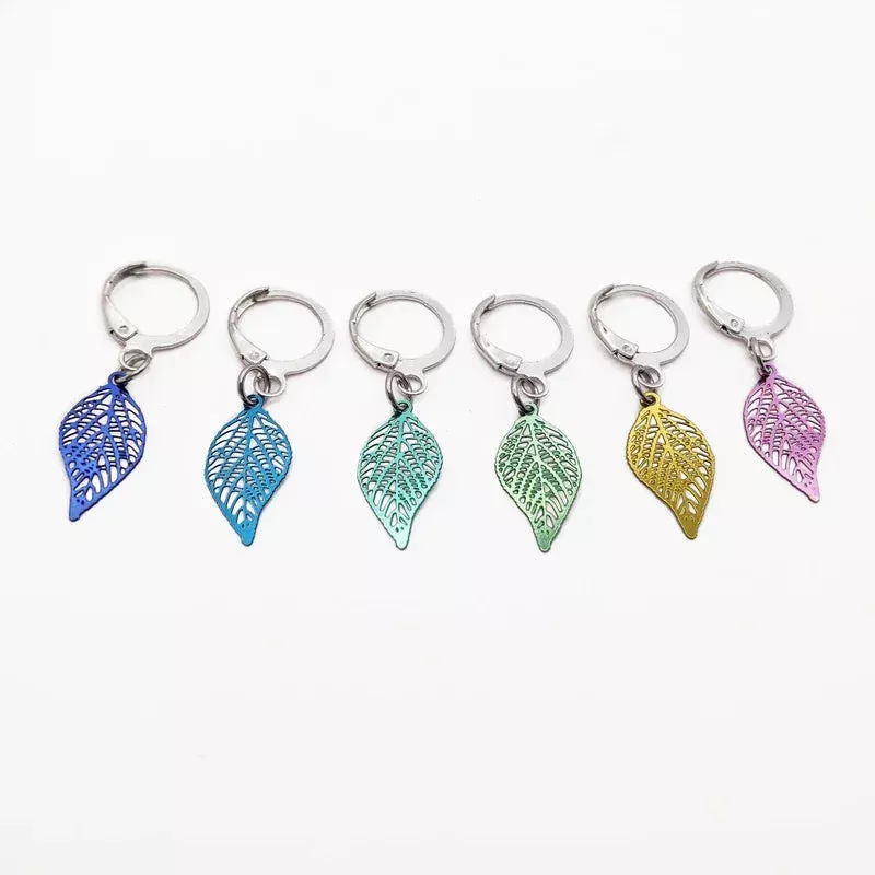 Fallen Leaves Locking Stitch Markers – 6pc