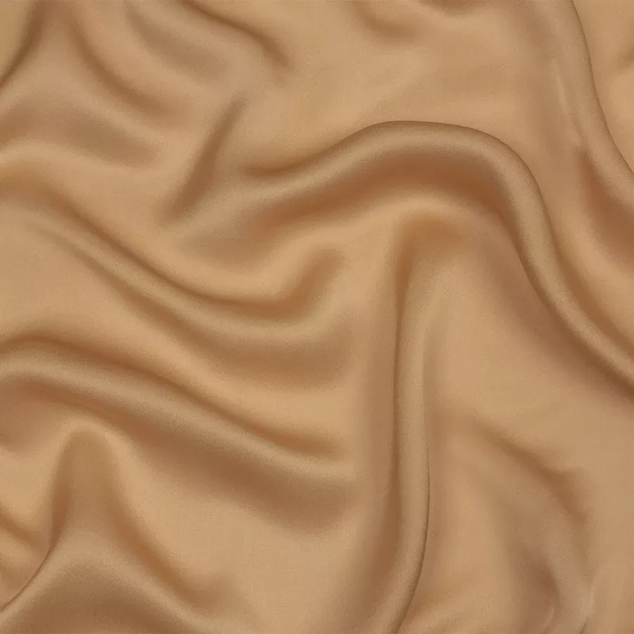 Famous Australian Designer Nude Satin-Faced Silk Chiffon Fabric