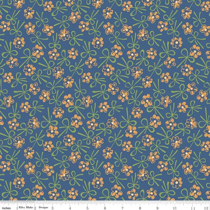 Farmer’s DaughterWide Back Quilting FabricBonnet – Denim – 108″