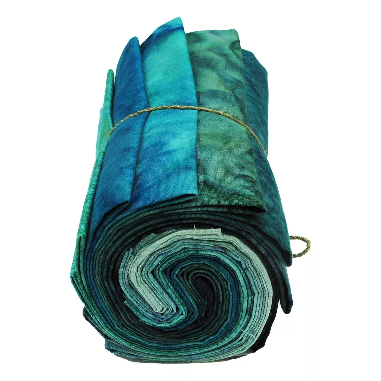 Fat Quarter, 1895s Batiks Teal Colorway, 12pcs /bundle