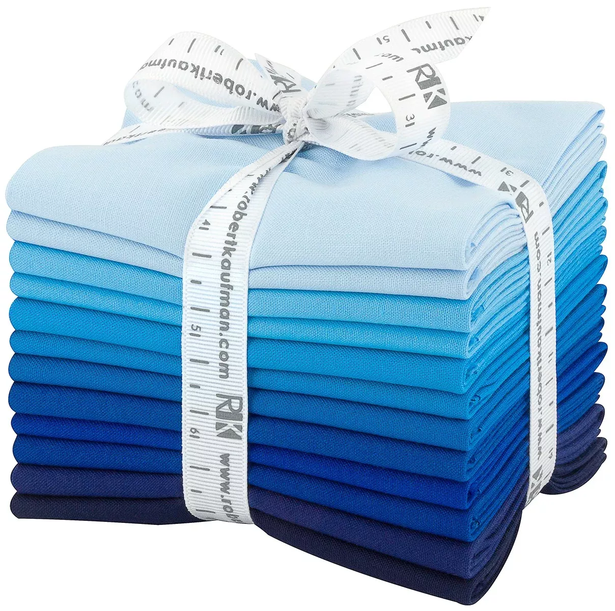 Fat Quarter Kona Cotton Waterfall Palette, 12pcs /bundle