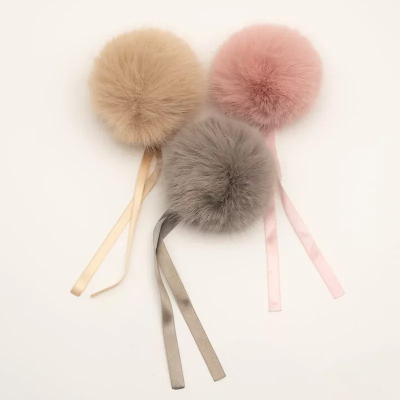 Faux Fur Pom Poms