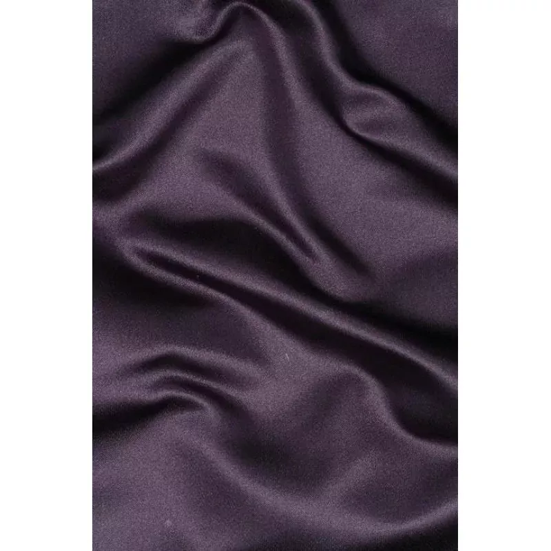 Fig Purple Silk Duchess Satin Fabric