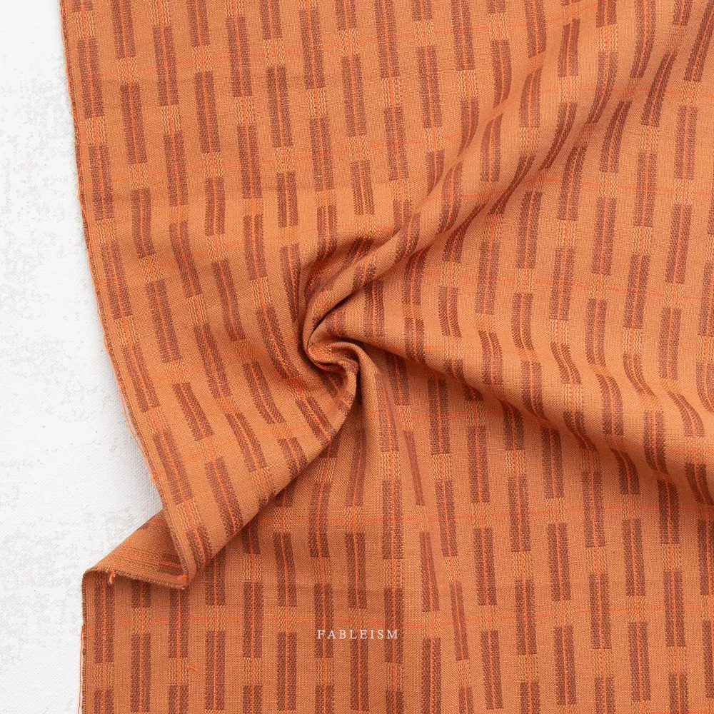 Fine & Dandy Formation Cotton Fabric - Tawny