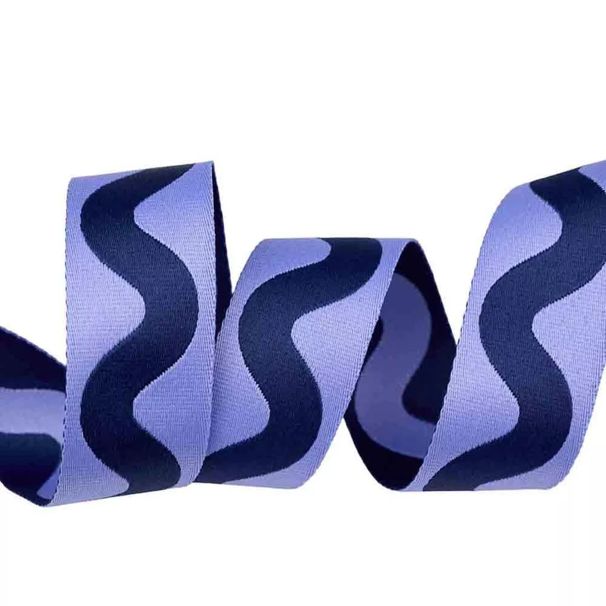 Floral Reef Big Squiggle in Marine 1-1 /2in x 16yd