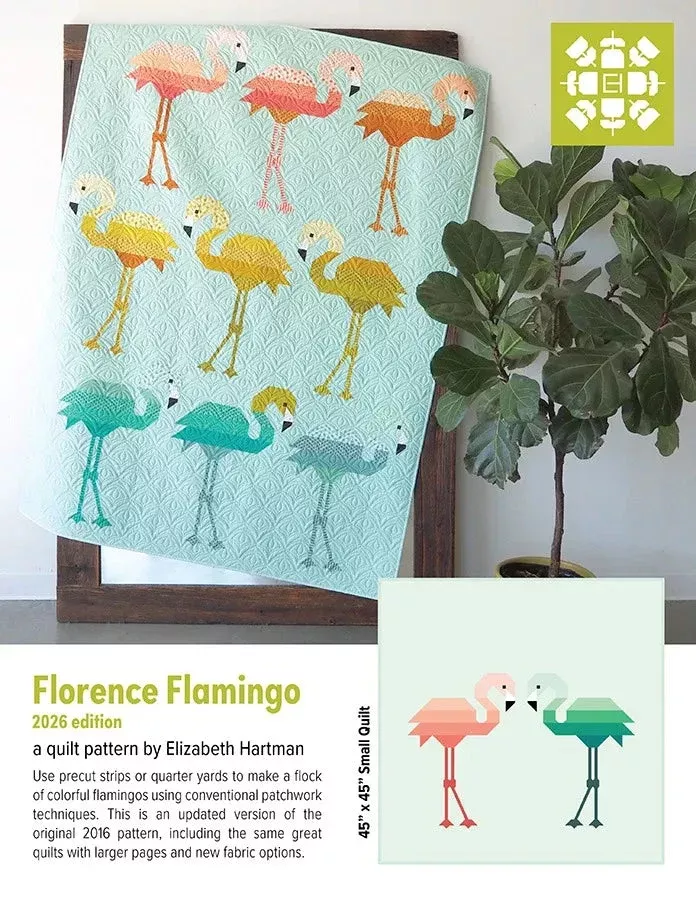 Florence Flamingo Pattern from Patterns By Elizabeth Hartman (Preorder)