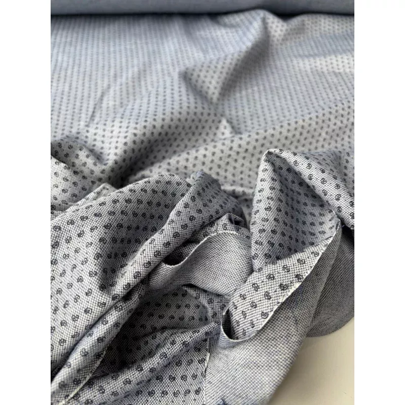 FLORIAN 007 cotton piqu indigo small design