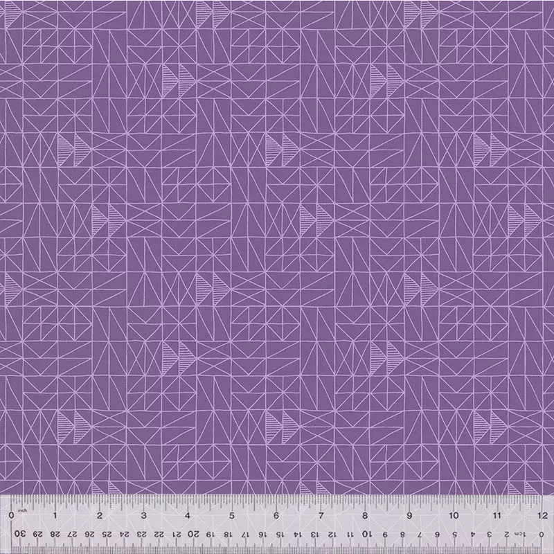 Foundation 2 Patchwork Purple fabric