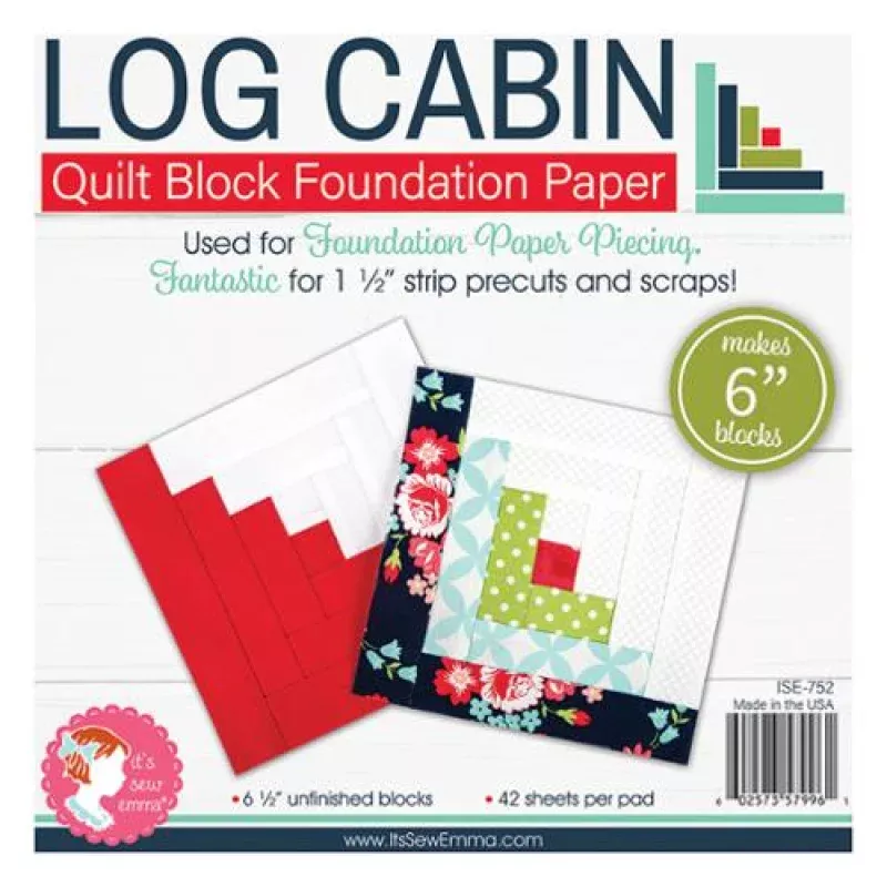 Foundation Paper – 6″ Log Cabin