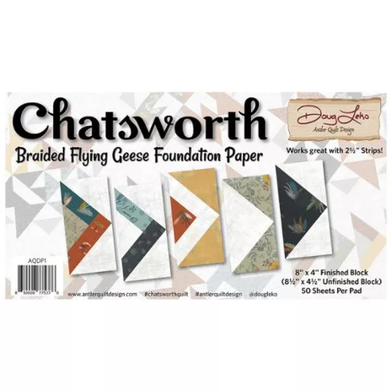 Foundation Paper – Chatsworth Braided Flying Geese