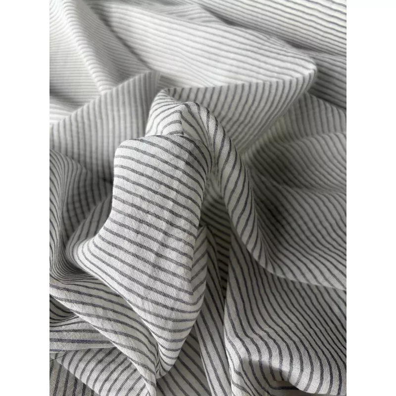 FREDO 018 yarndyedcotton voile stripes