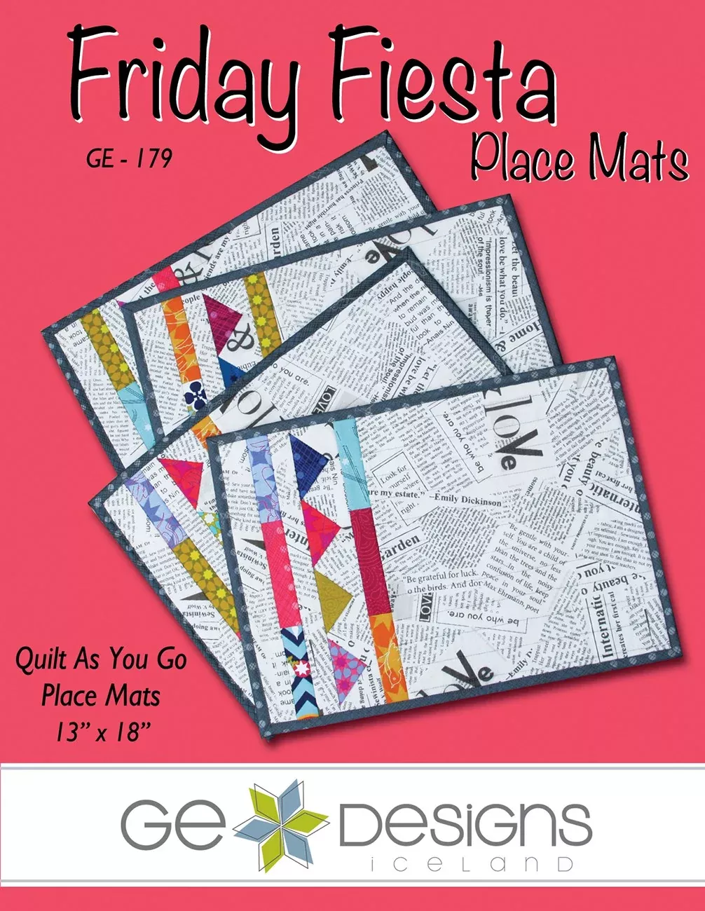 Friday Fiesta Placemats Quilt as You Go