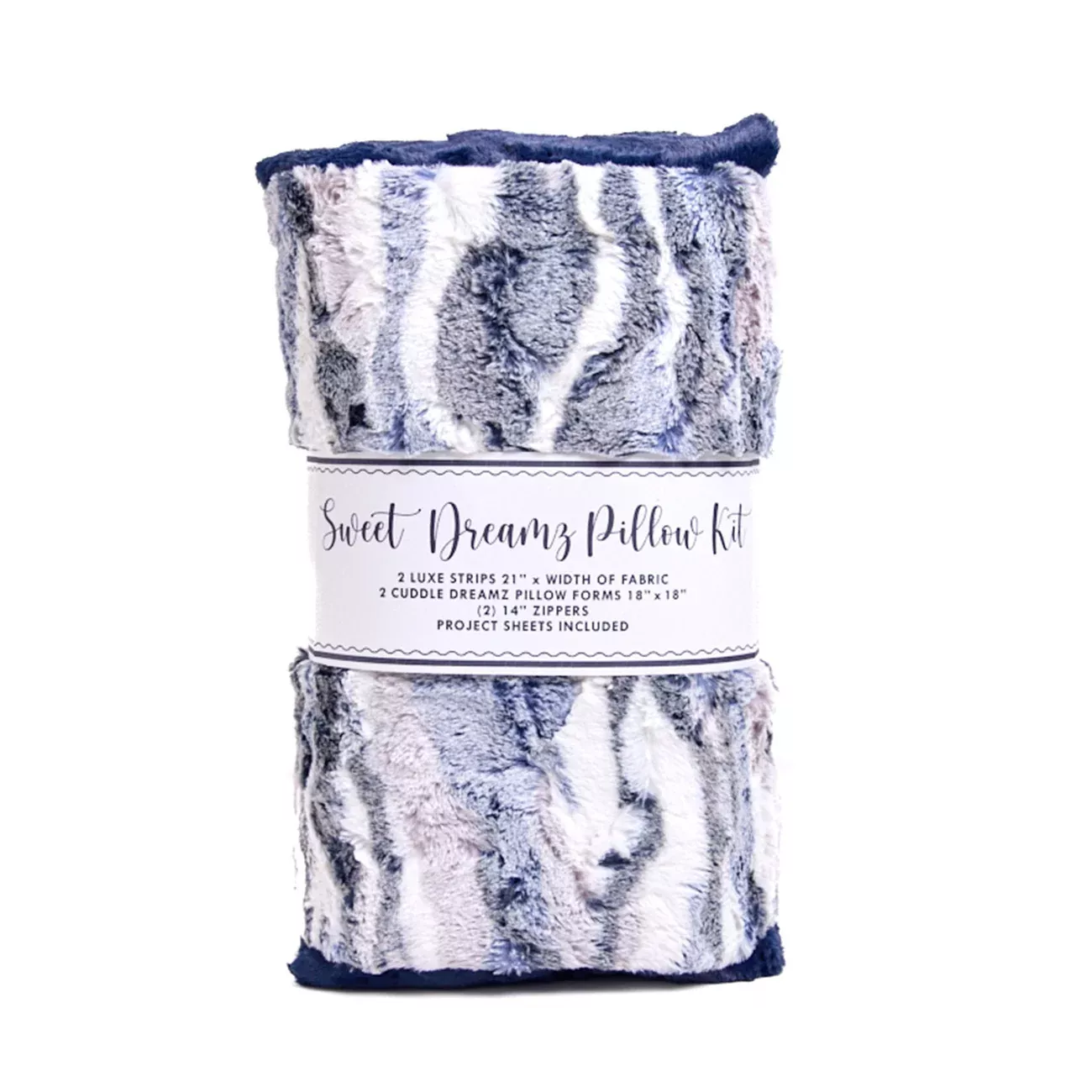 Frosted Himalayan Navy Luxe Cuddle Sweet Dreamz Pillow Kit