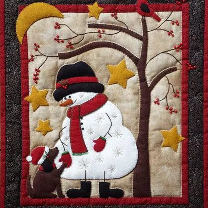 Frosty & Friend Wall Quilt Kit