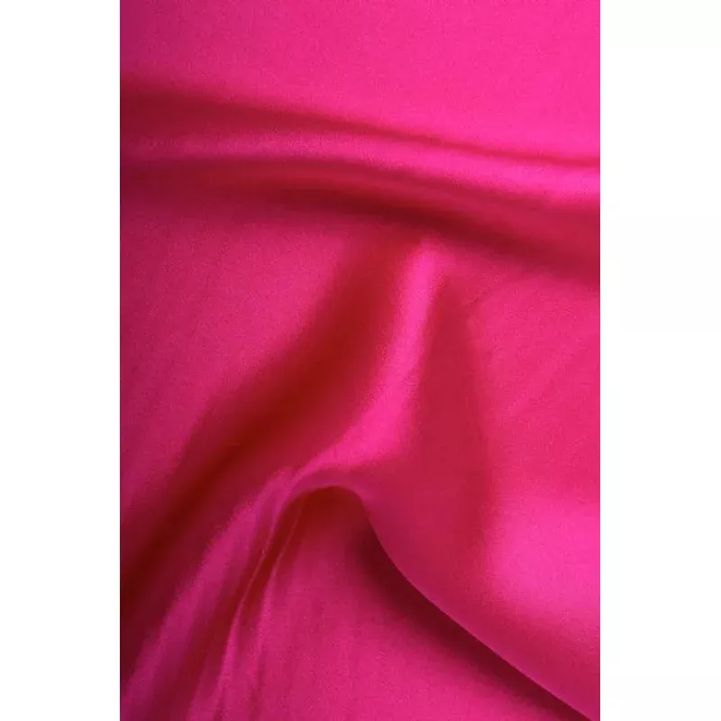 Fuchsia Charmeuse Silk Fabric
