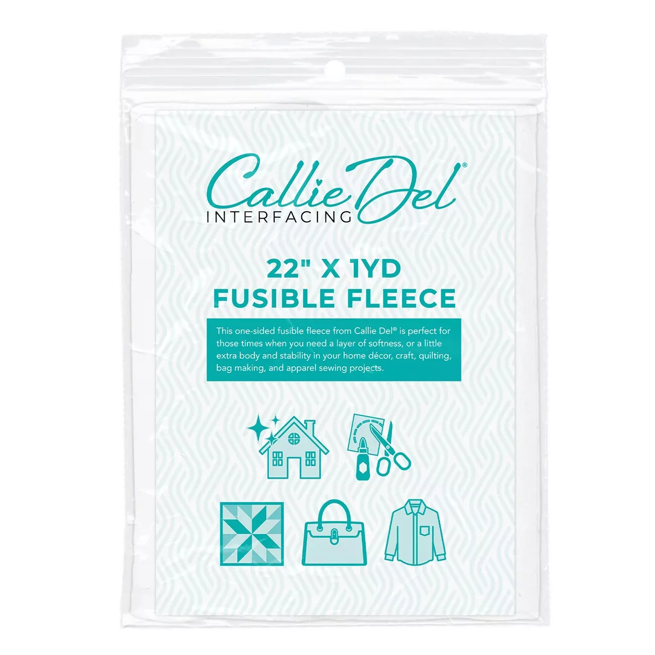 Fusible Fleece 1yd Package 22in x 1yd