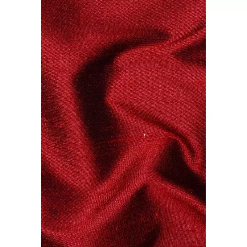 Garnet Red Silk Shantung 54″ Fabric