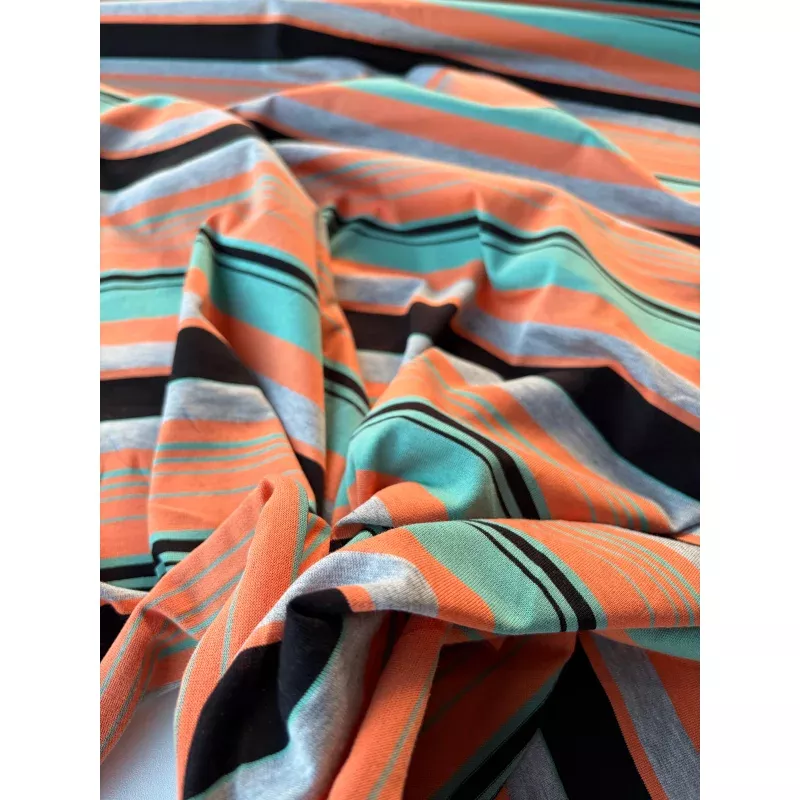 GERMAIN 006 viscose jersey stripes