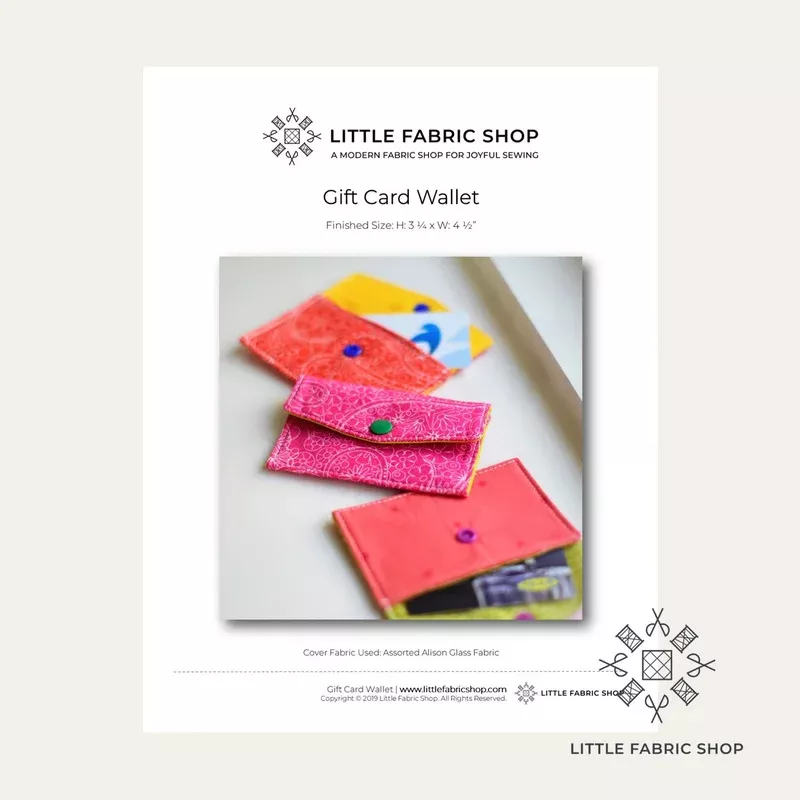 Gift Card Wallet – PDF Pattern