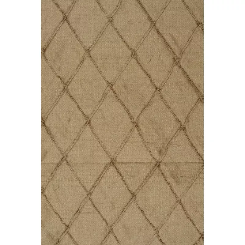 Ginger 204 Embroidered Dupioni Silk