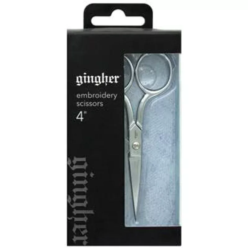 Gingher 4″ Embroidery Scissors With Sheath