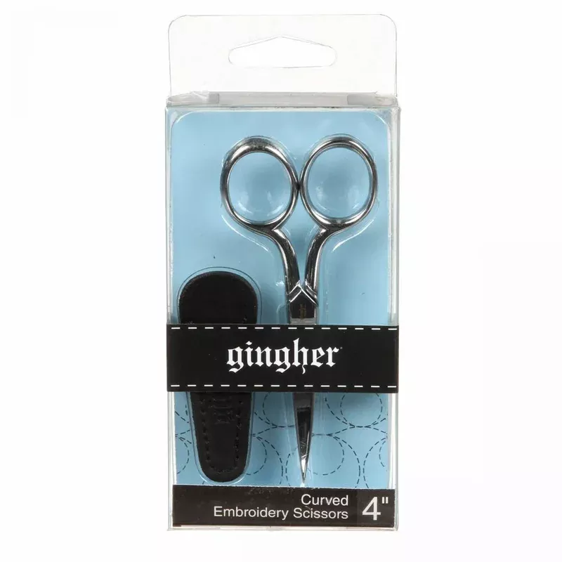 Gingher 4 Inch Curved Blade Embroidery Scissors