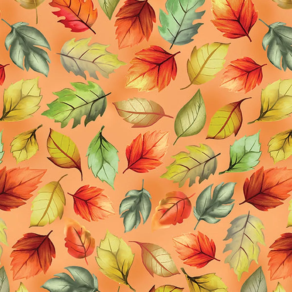 Give Thanks Harvest Leaves – Orange