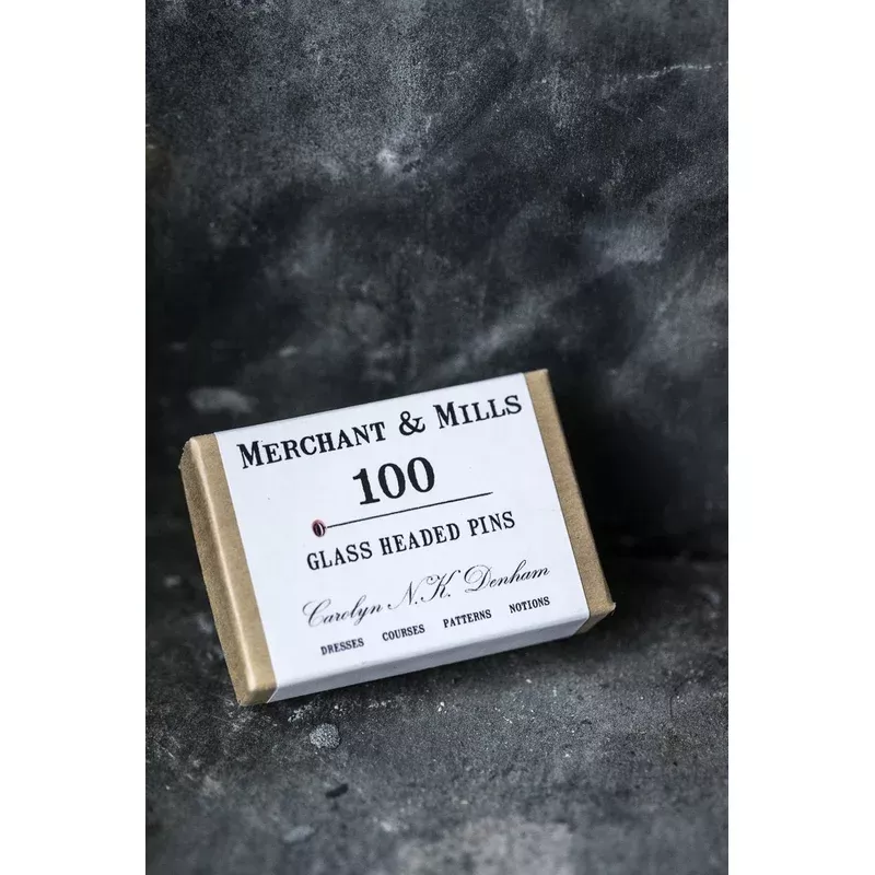 Glass headed pins by Merchant & Mills
