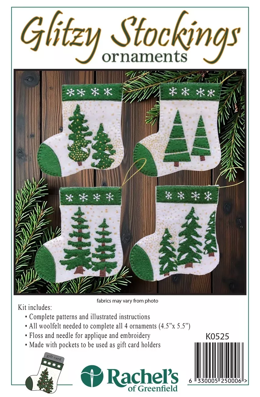 Glitzy Stocking Ornaments Kit