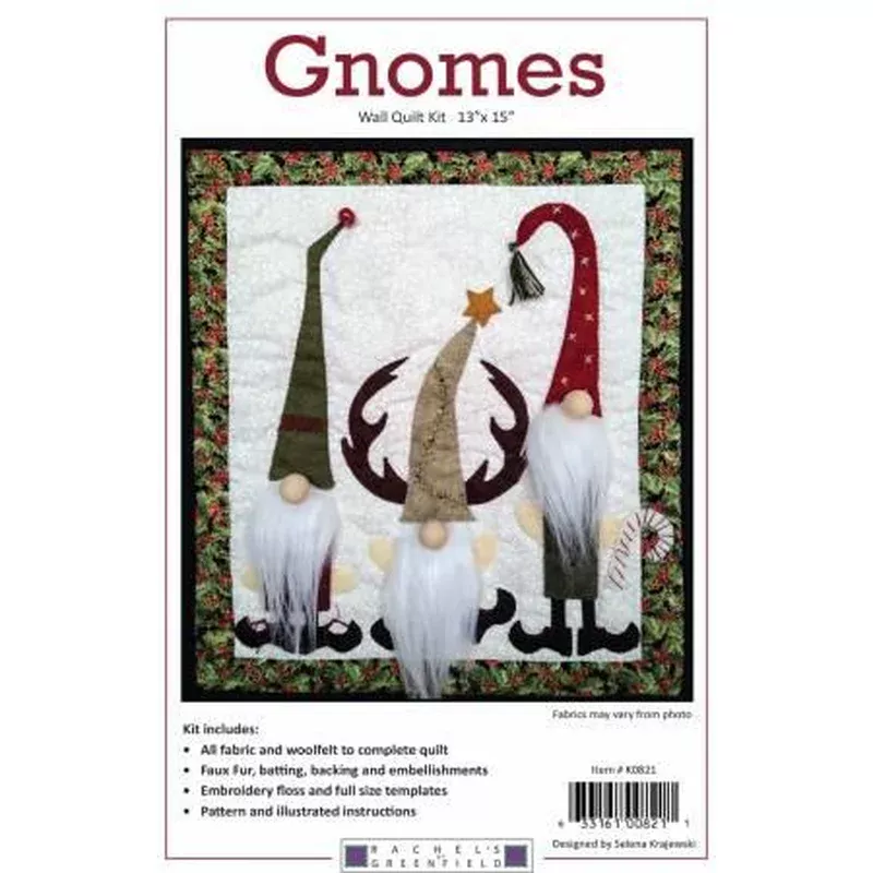 Gnomes Quilt Wall Hanging Kit