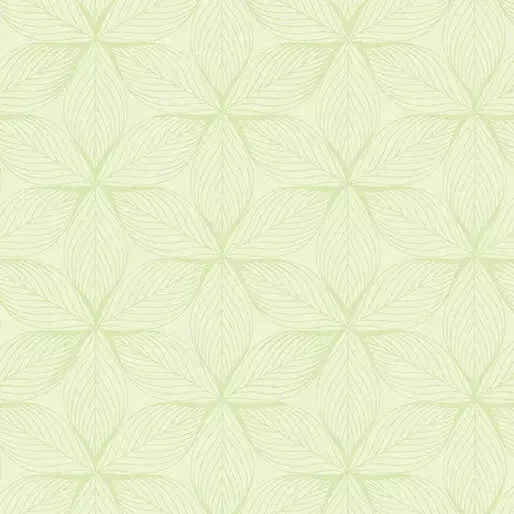Go with the Flow Star Leaves Light Lime Cotton 44″/45″ Fabric Per Yard