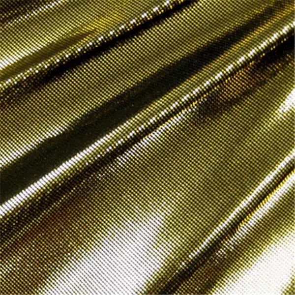 Gold/Black Laser Foil Dot Bolt Fabric