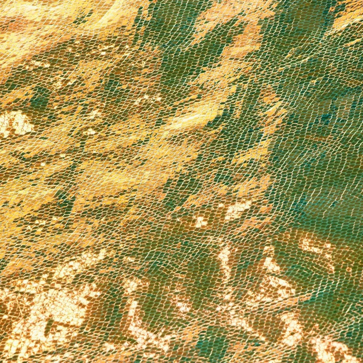 Gold Unicorn FauxLeather 1 /2 yard