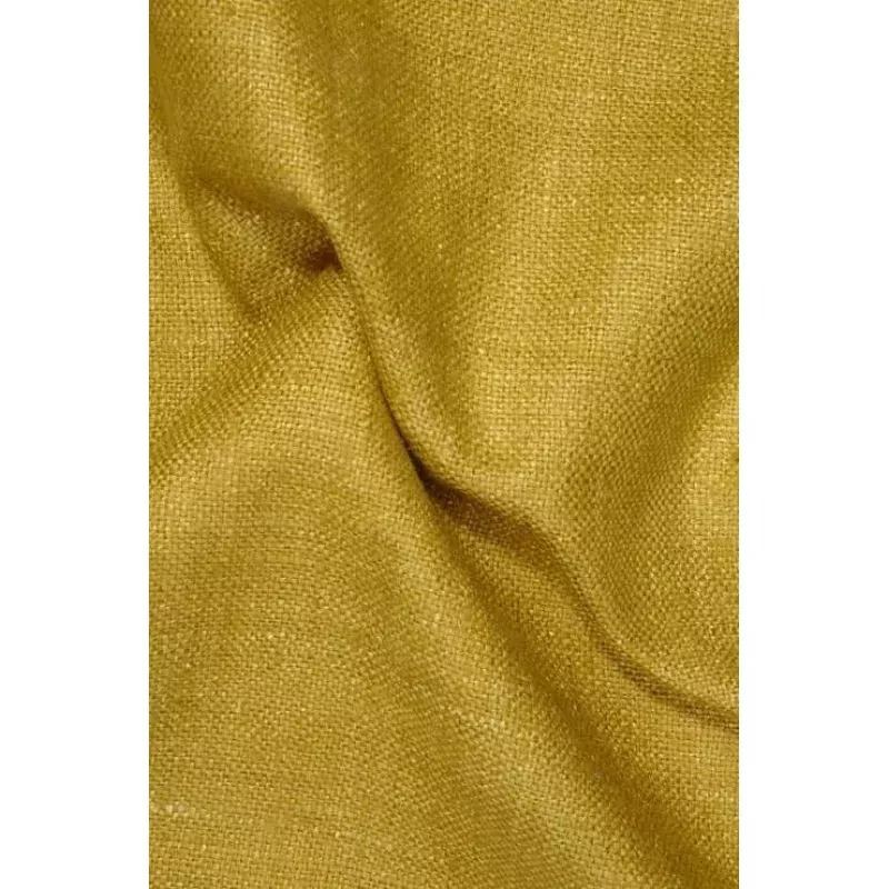 Golden Yellow Silk Linen (Matka) Fabric