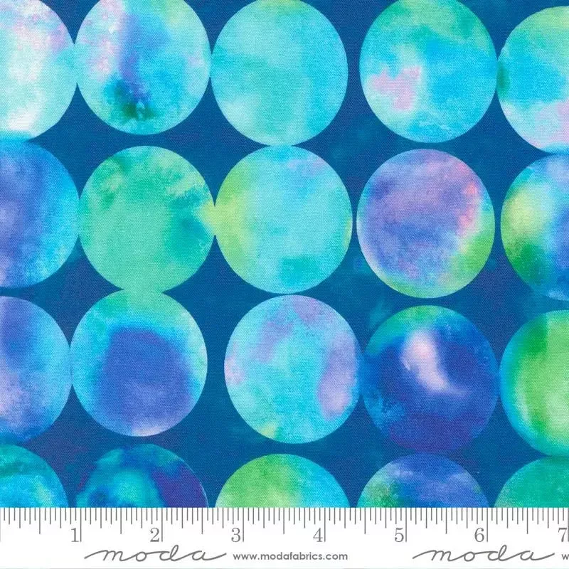 Gradients Auras Sapphire Circles 44″/45″ Fabric Per Yard