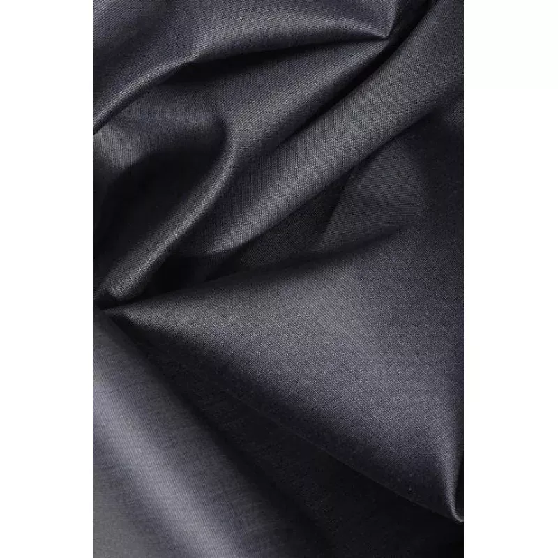 Graphite Grey Cotton Silk Fabric