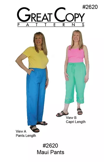 Great Copy #2620 - Maui Pants Sewing Pattern