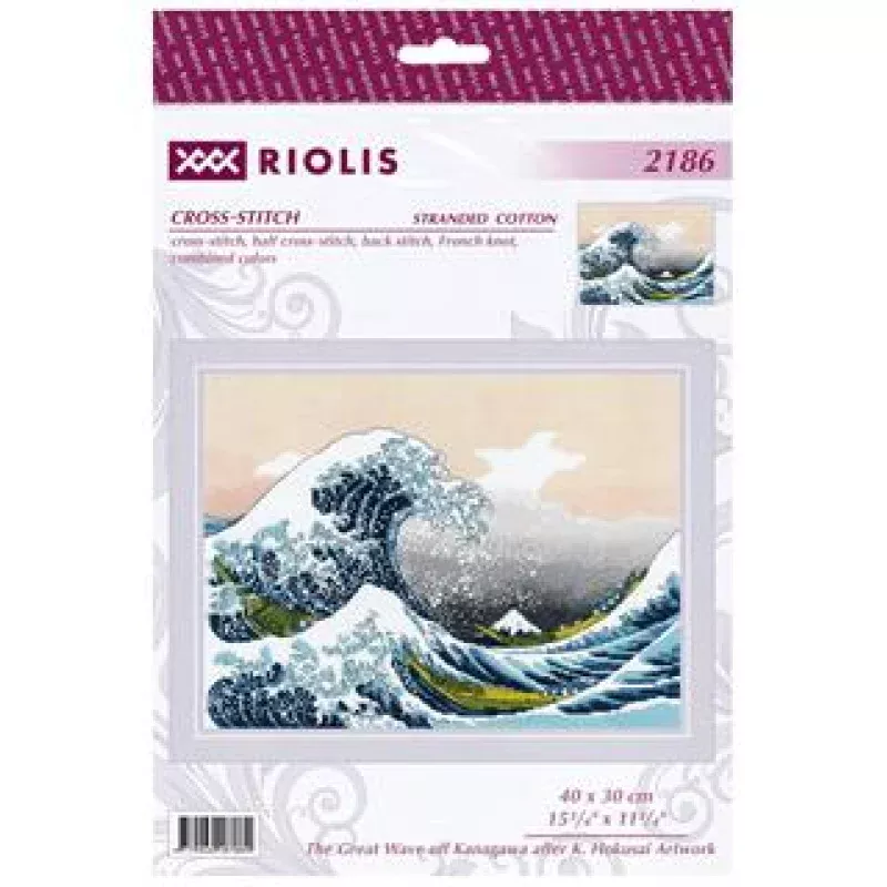 The Great Wave off Kanagawa Cross Stitch Kit