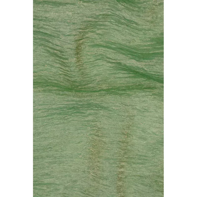 Green Gold Metallic Crushed Organza Fabric