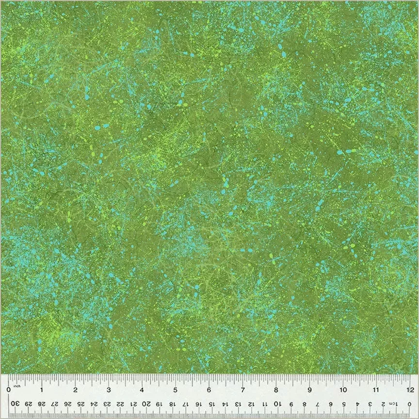 Green Leaf Noteworthy Splatter 44″/45 Fabric Per Yard