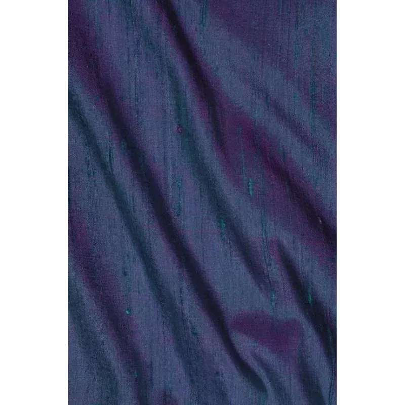 Green Magenta Dupioni Silk Fabric