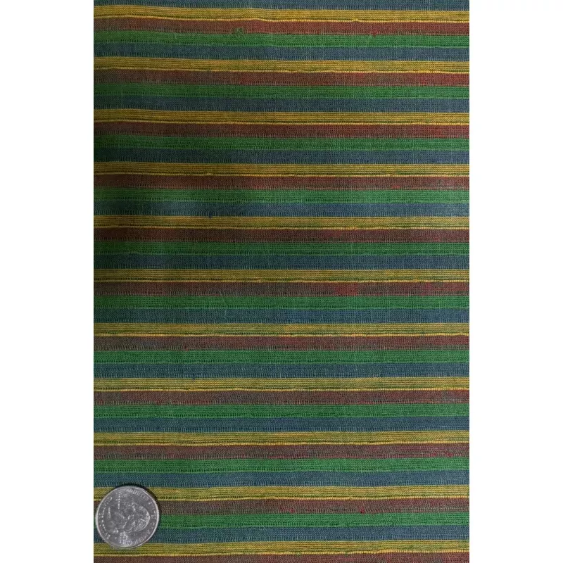 Green Stripe Cotton Novelty COT-201-03
