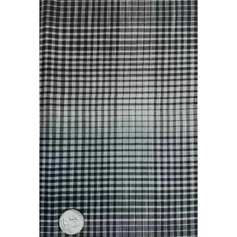 Grey White Plaid Cotton Novelty COT-198