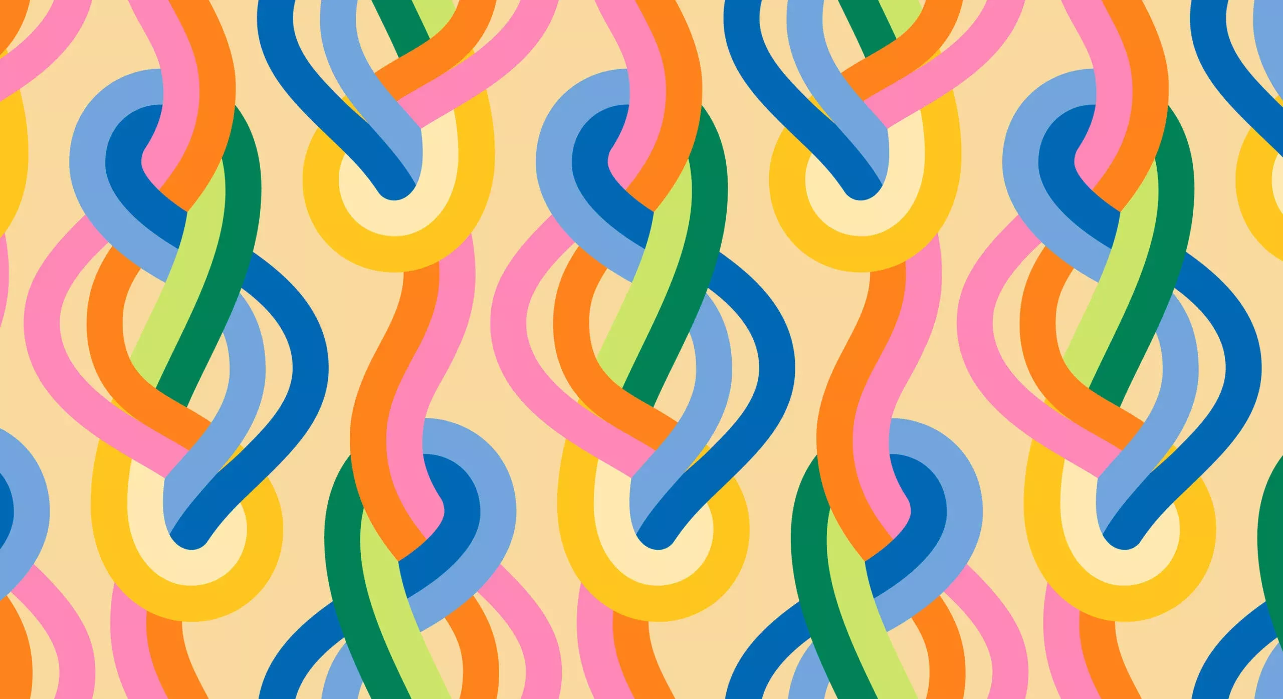 Groove Knotted Luminous Multicolor | Emily Van Hoff | Moda Fabrics | 42370 13 | Sold in 1/2 Yd