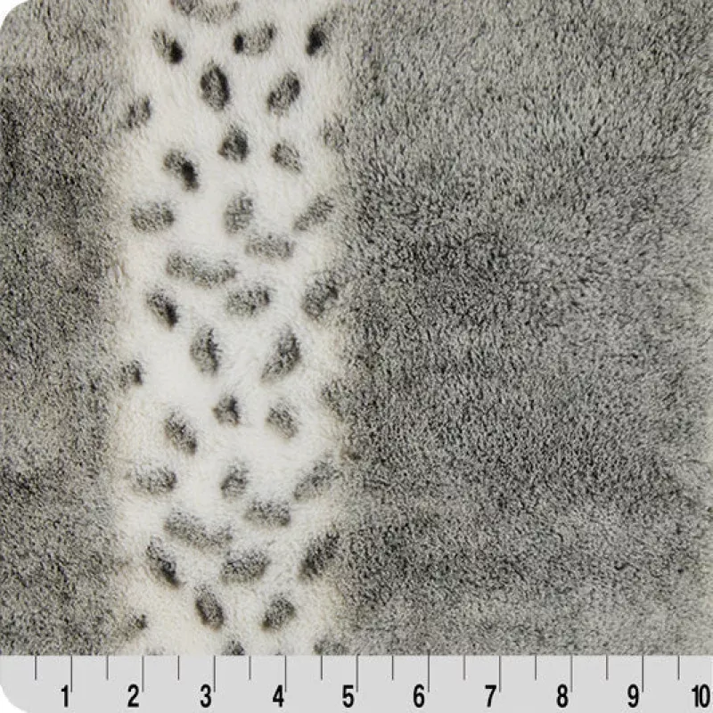 Gunmetal Luxe Cuddle Alaskan Bunny 58"/60" Fabric per yard