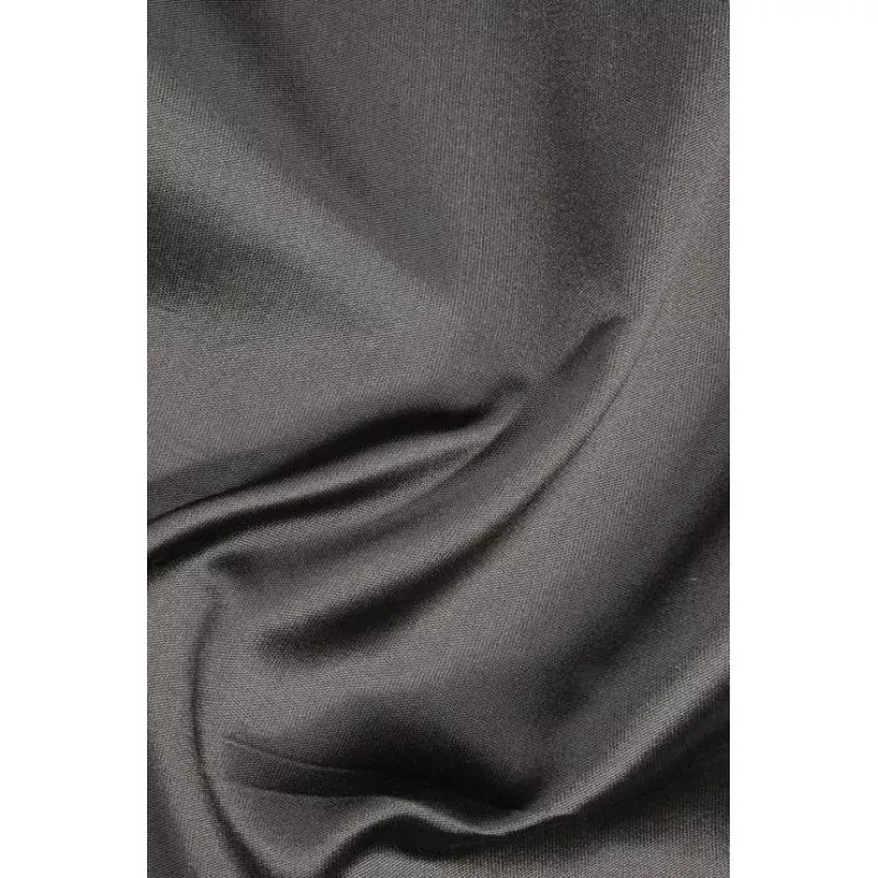 Gunmetal Silk Zibeline Fabric