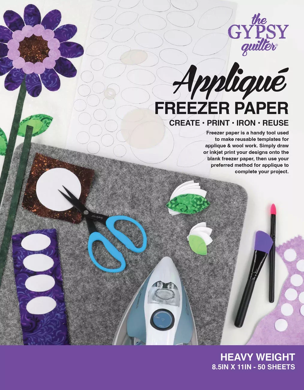 Gypsy Quilter Freezer Paper 8 1 /2in x 11in Heavy Weight 50ct