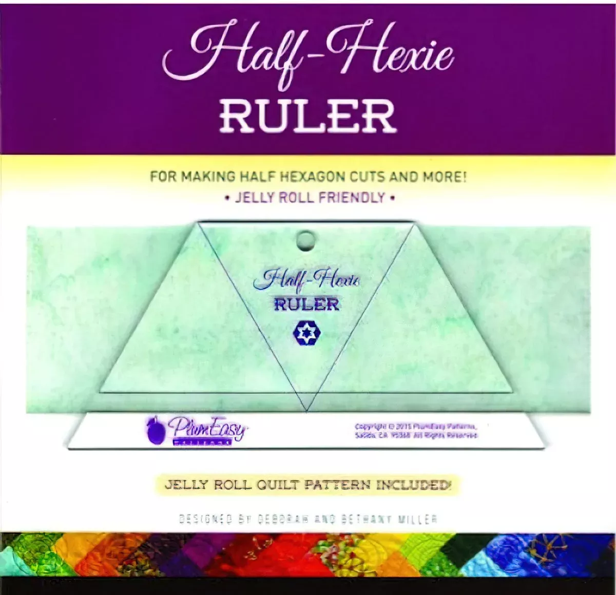Half Hexie Ruler by Plum Easy Patterns